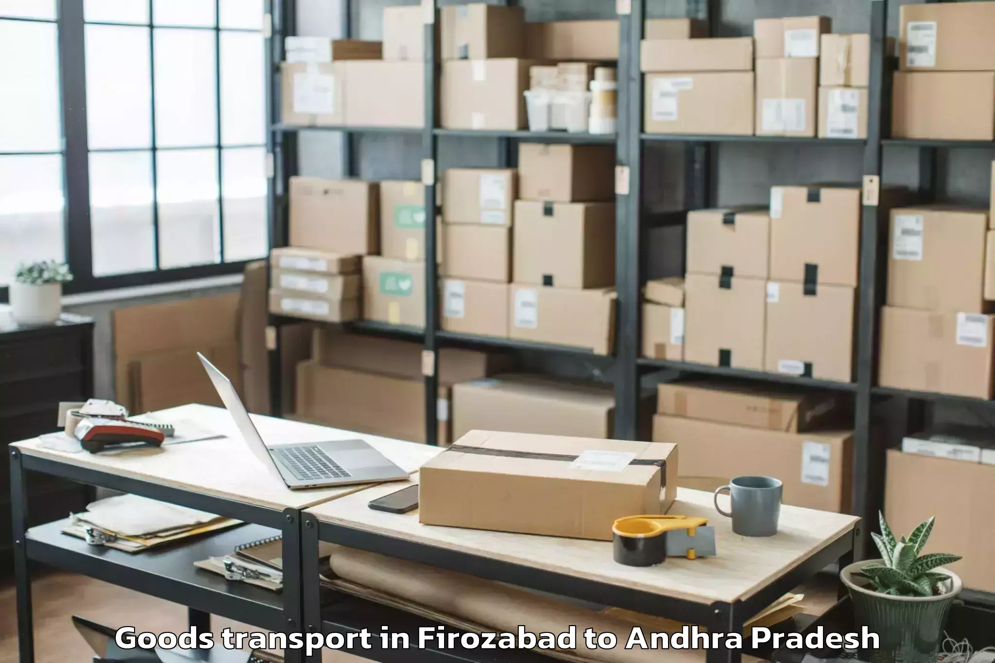 Easy Firozabad to Abhilashi University Visakhapa Goods Transport Booking